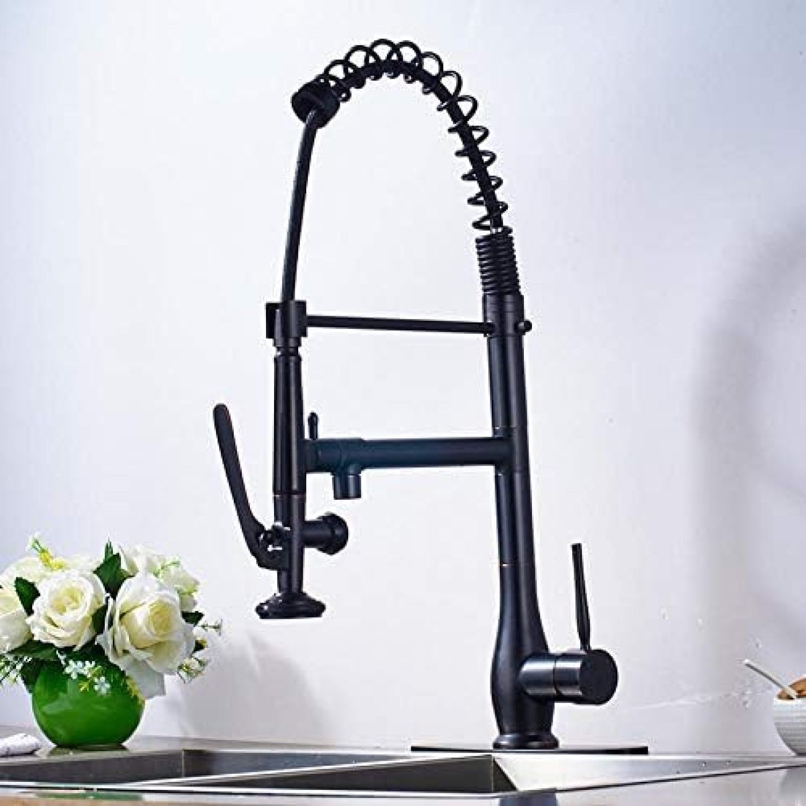 Mitigeur cuisine laiton bronze huilé pour une décoration chaleureuse