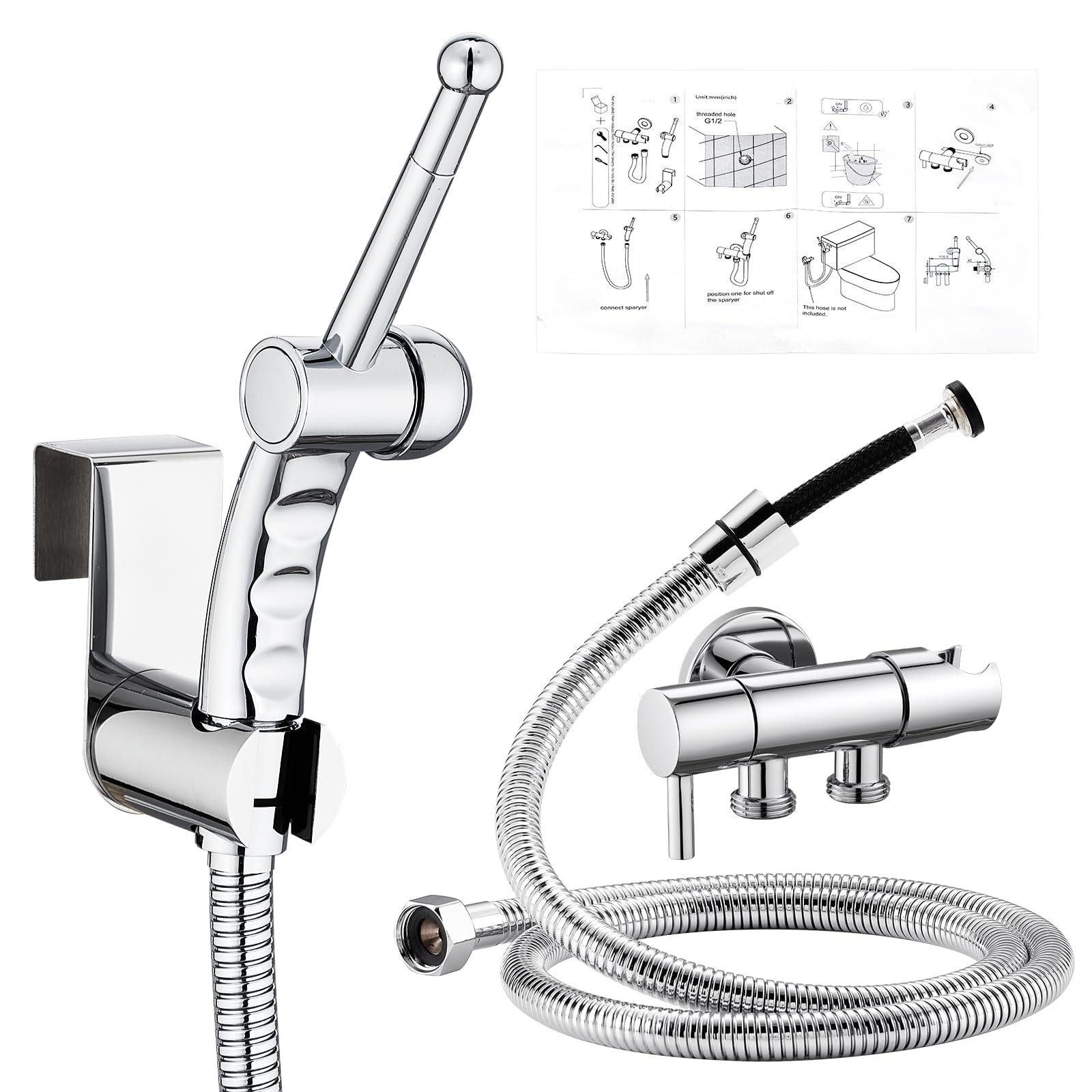 Pulvérisateur de bidet pour ensemble de couches CREA pour retrouver confort et propreté aux WC