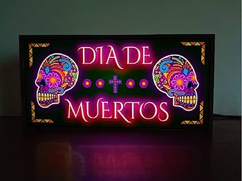 カラベラ メキシカン スカル インテリア ネオン風 看板 ローライダー チカーノ Amazon.co.jp: メキシコ メキシカンスカル 死者の日 カラベラ