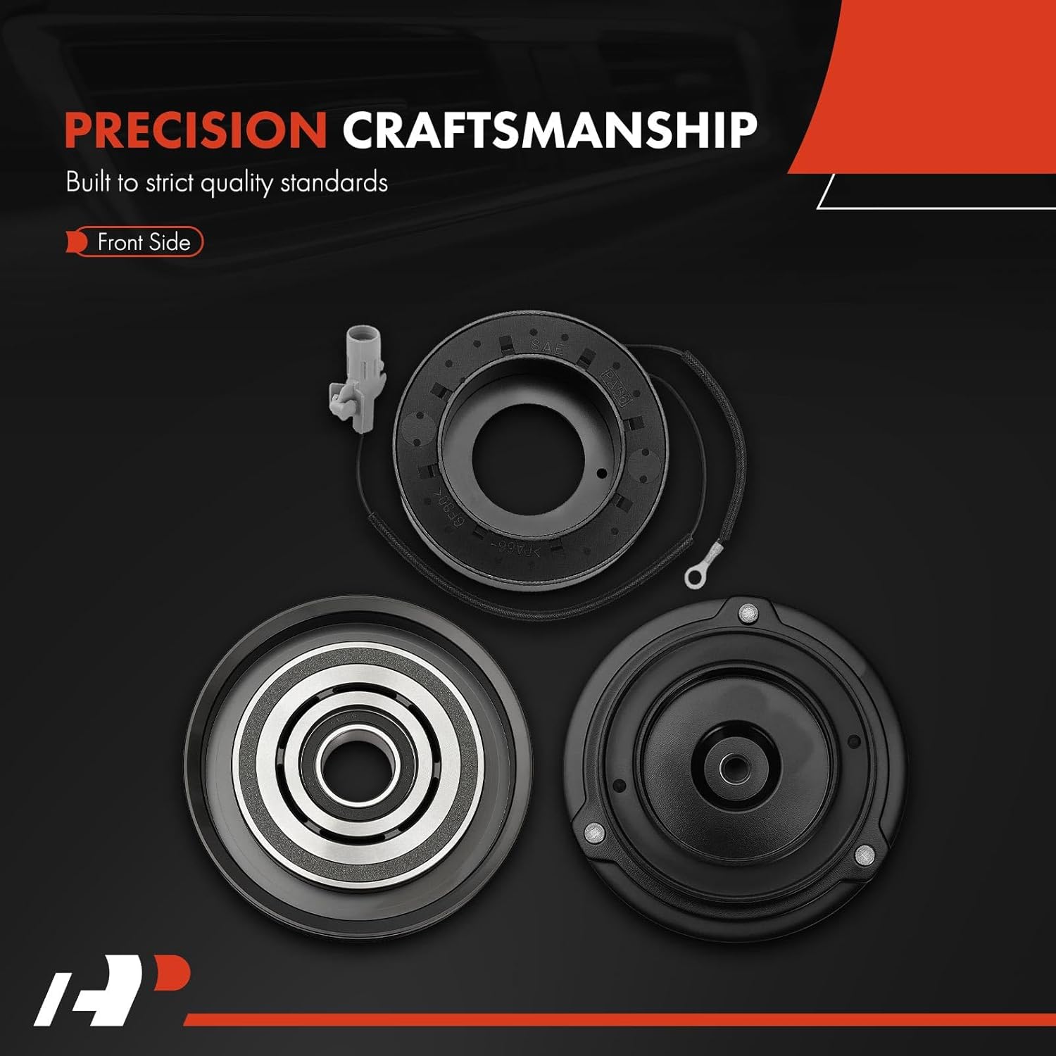 A-Premium Air Conditioner AC Compressor Clutch Kit Compatible with Toyota Corolla 1998 1999 2000 2001 2002