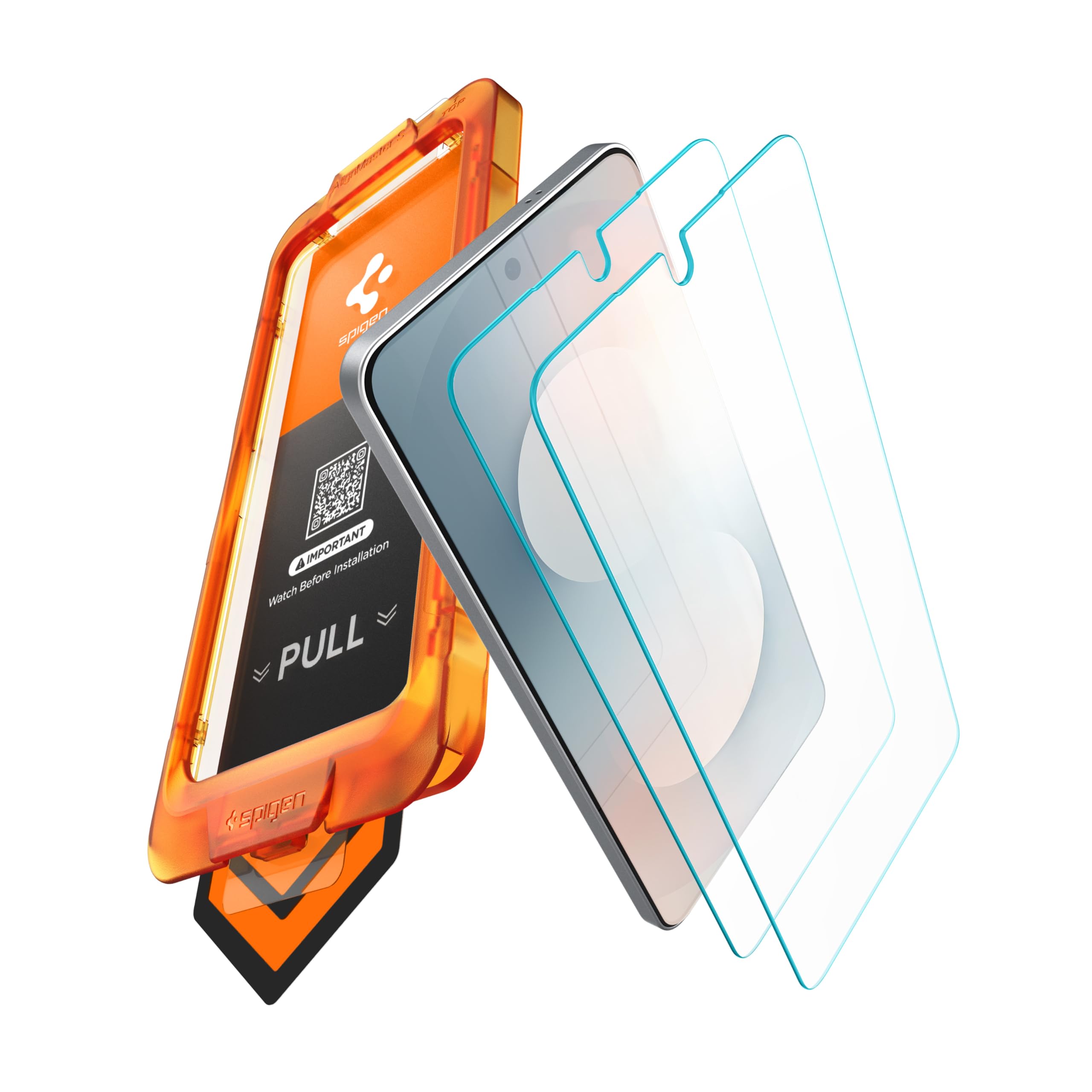Spigen AlignMaster S Tempered Glass Screen Guard for Galaxy S25 FE [2 Pack]