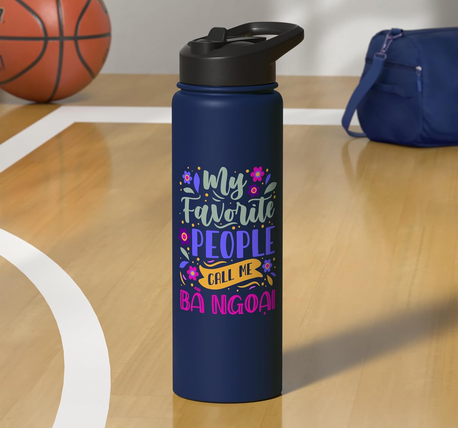 My Favorite People Call Me Ba Ngoai Grandma Gift Stainless Steel Insulated Water Bottle