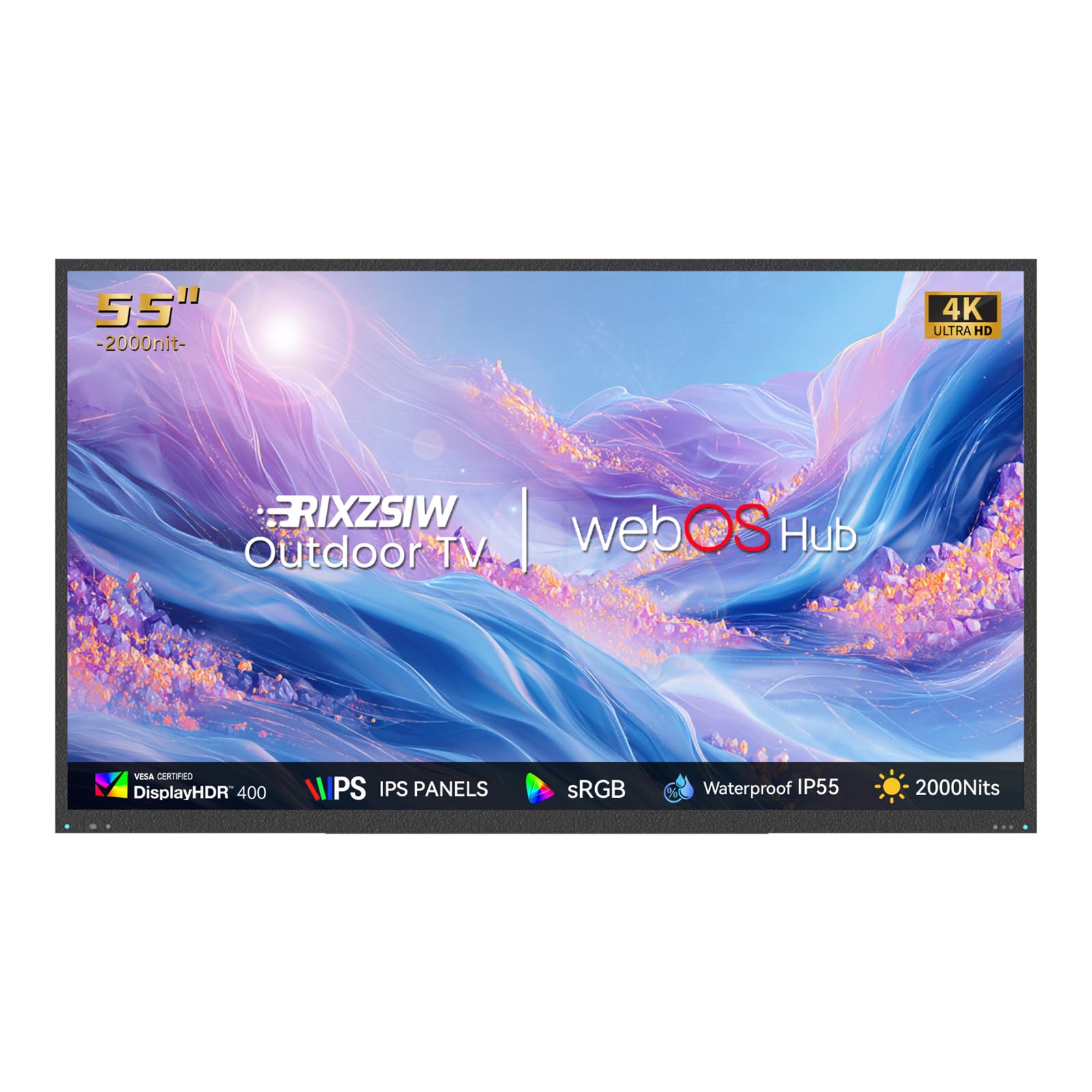Photo 1 of 55 Inch Outdoor TV, 2000 Nits Ultra Bright 4K UHD Weatherproof Television