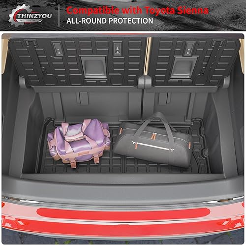 Vista 171 de Alfombrilla de carga compatible con Nissan Pathfinder 2022-2024 2025, forro de carga TPE para todo tipo de clima, accesorios Pathfinder 2023