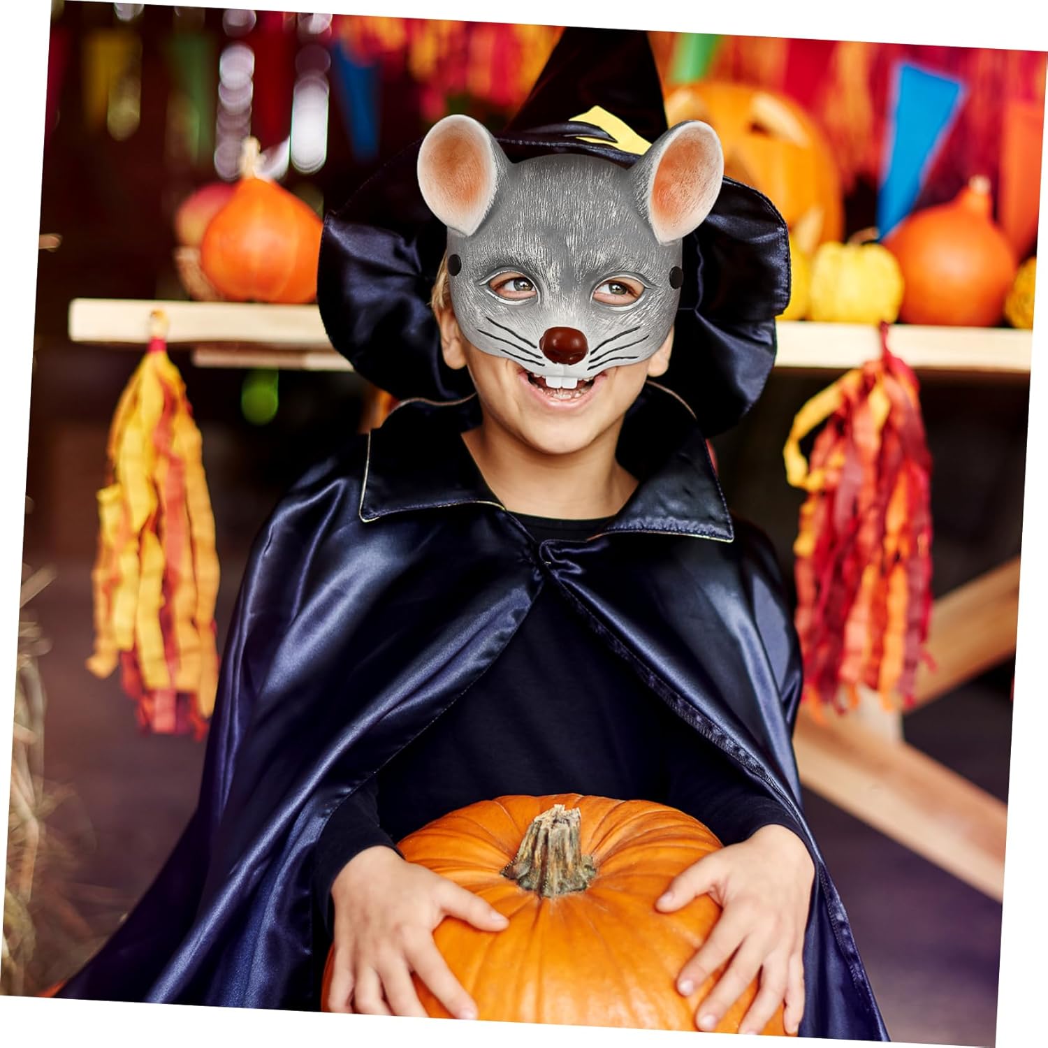 IMIKEYA 1pc Mouse Carnival for Adults Boy Girl Lightweight Cover for Halloween Cosplay and Masquerade Events Creative Grey Design for Enhanced Mystery - Image 7