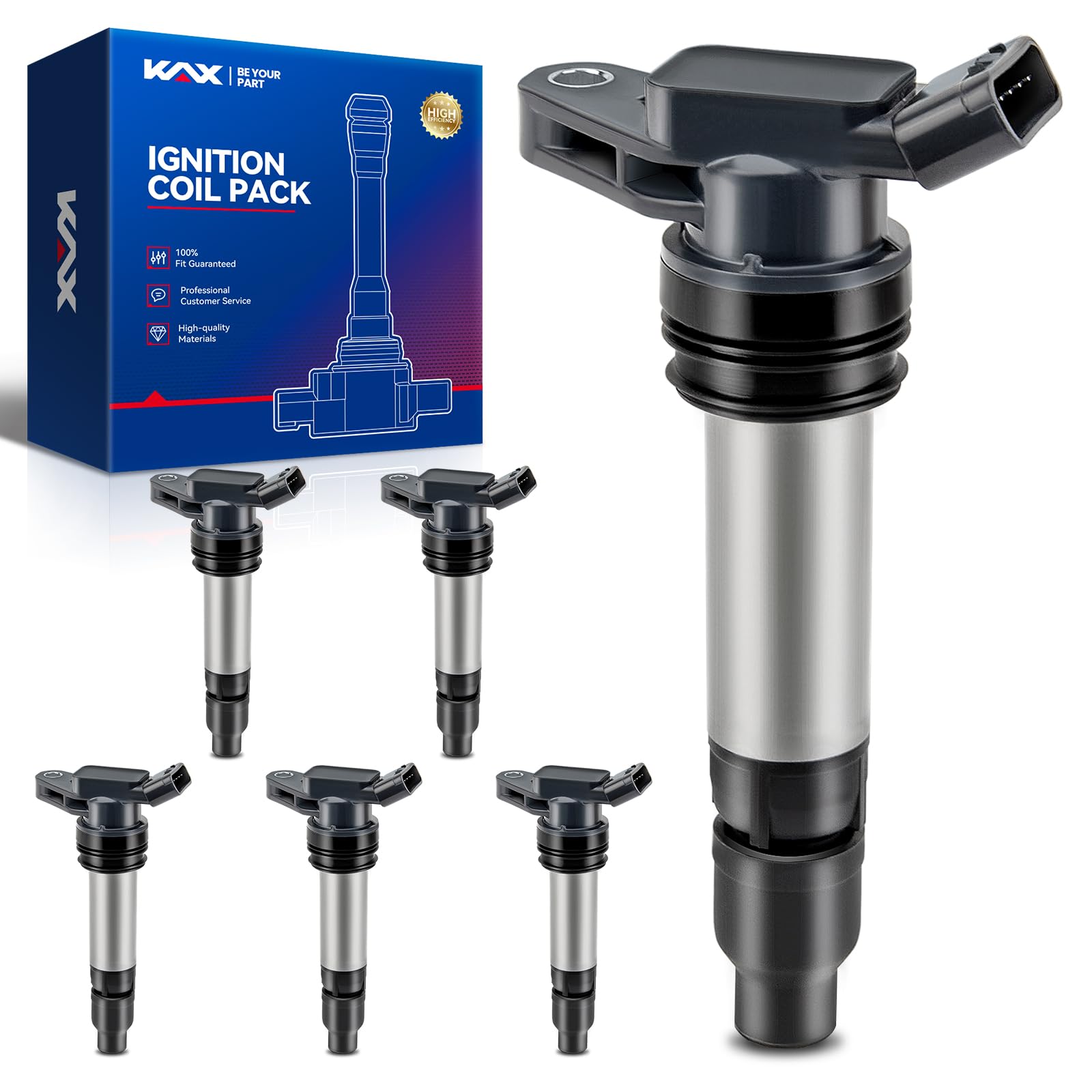 Amazon.com: KAX Pack of 6 UF594 Ignition Coil Set for Volvo XC60