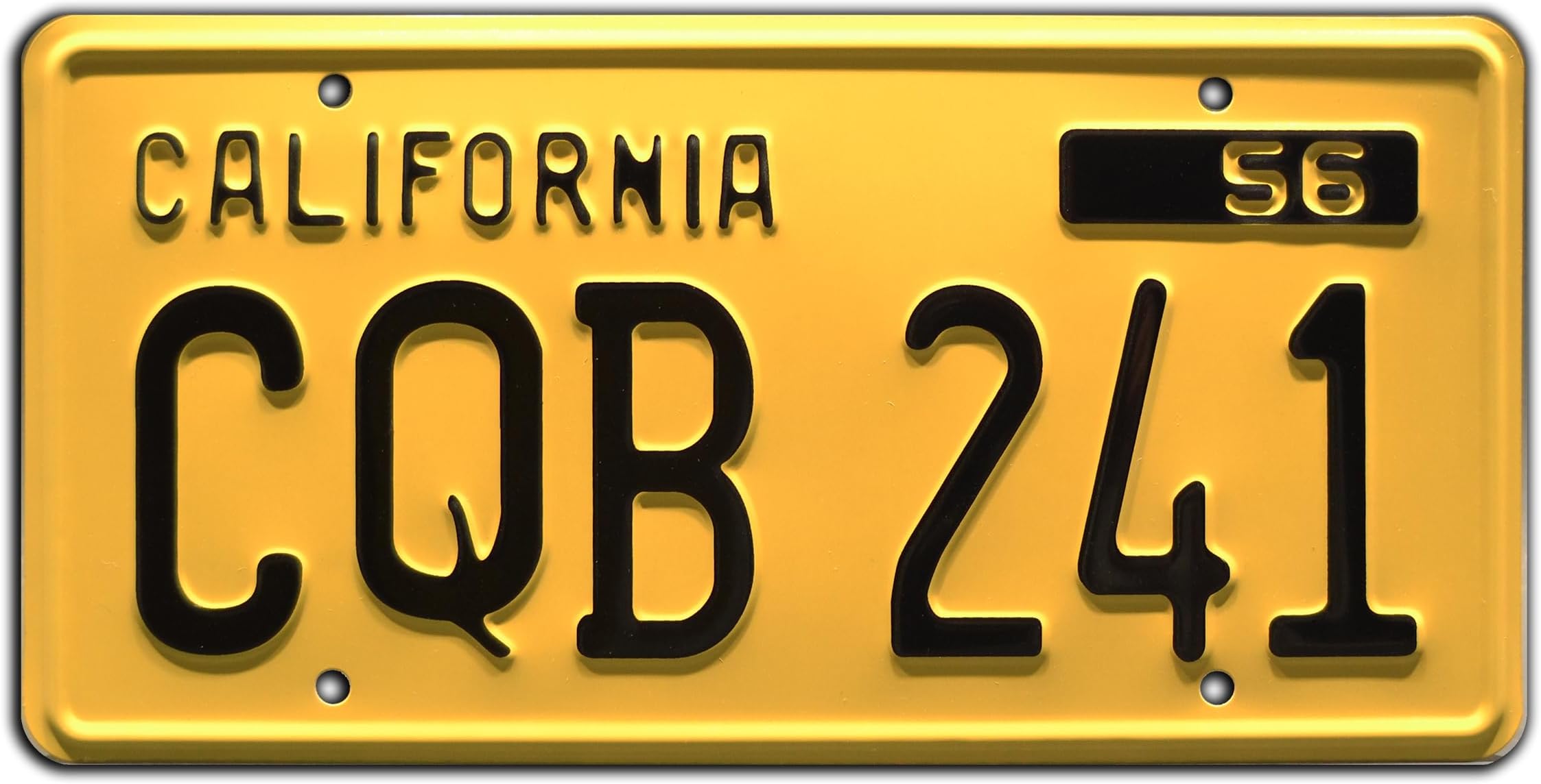 Christine | CQB 241 | Metal Stamped License Plate
