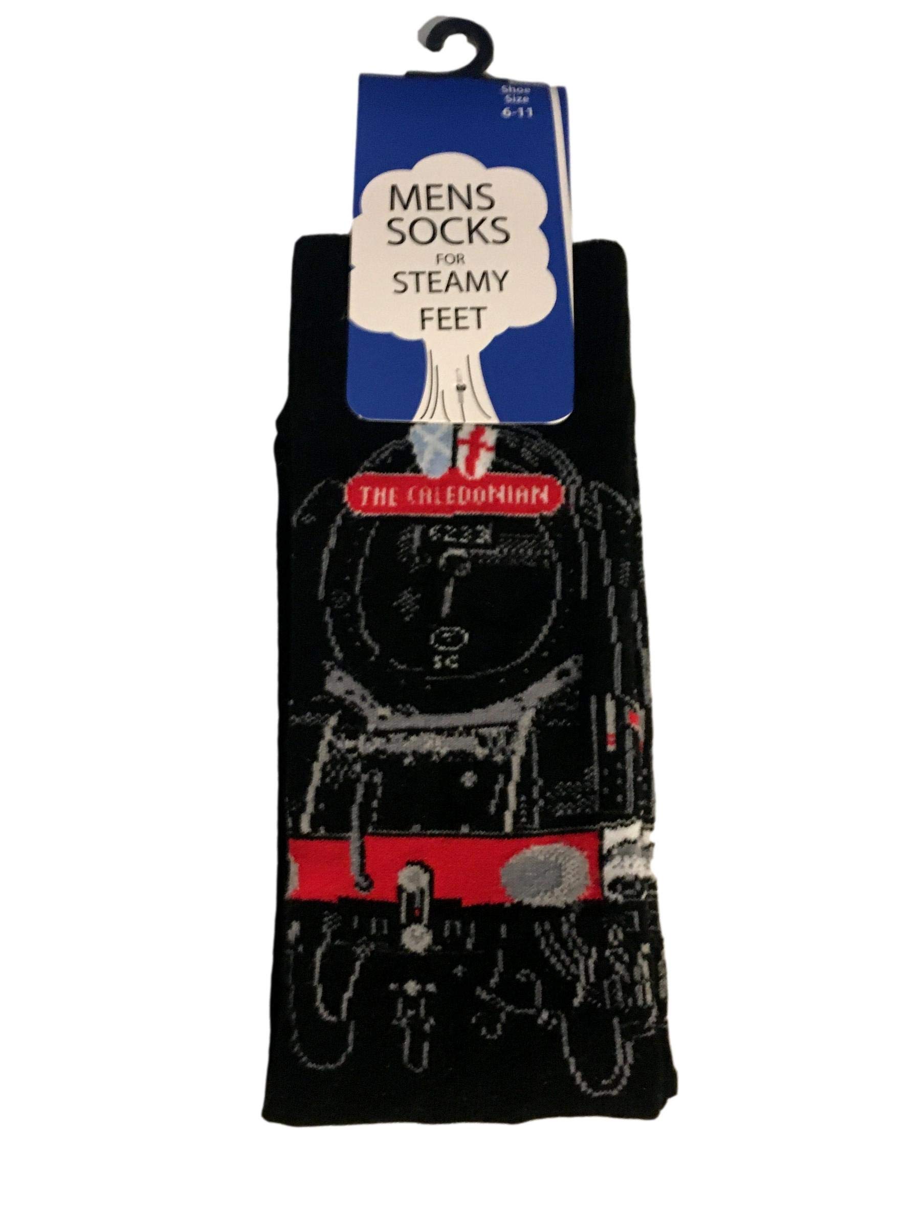 Steam Train Socks British Steam Trains Mens Size 6-11 UK Railway Socks