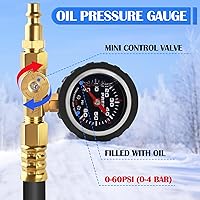 Vista 2 de Kit de invierno para RV mejorado Boltigen, manguera de invierno de 17'' para RV con medidor de presión de aceite y válvula de control, kit