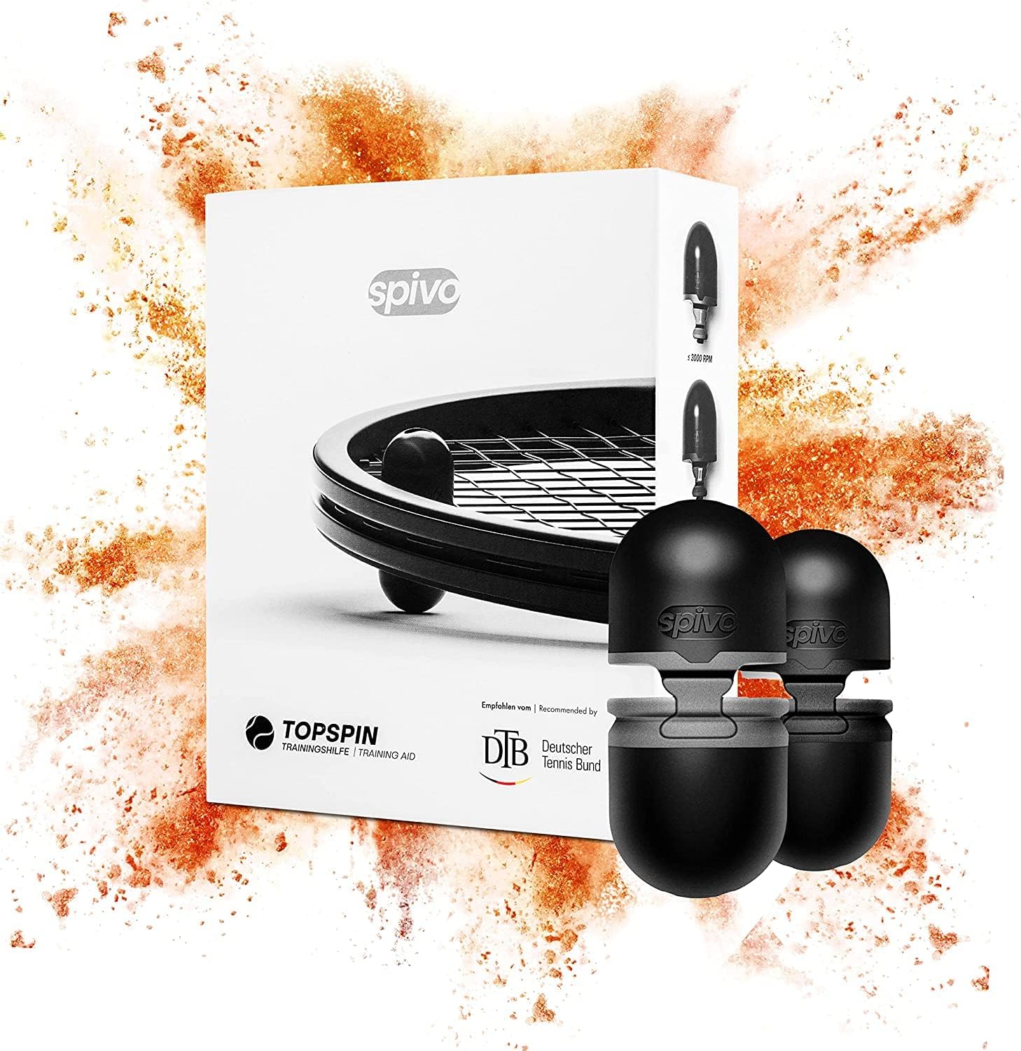 ® Audible TOPSPIN! for PRO Players,10-Weeks-Training Course. Used by Boris Becker Academy. More Power & Spin! Accessories Set, Own Hitting Technique Analysis, at Home Tennis Trainer Book
