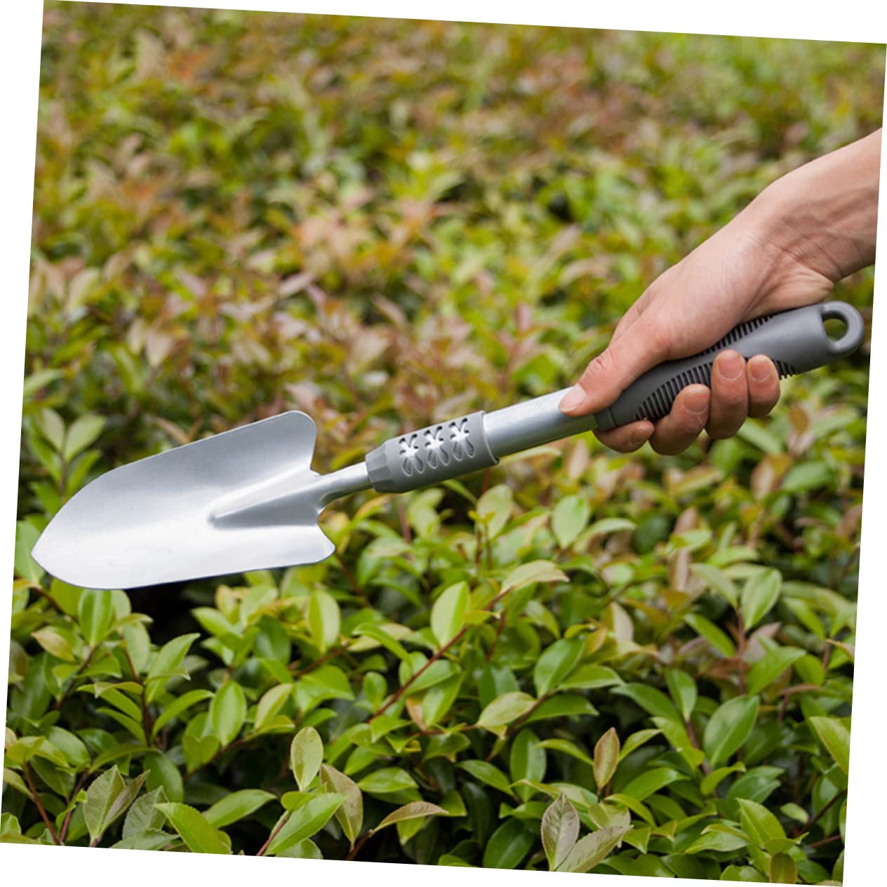PartyKindom Kit D’Outils de Jardinage pour Usage Domestique 3 Pièces, Pelle à Transplanter en Acier et PVC, pour Plantation, Désherbage et Ameublir Le Sol