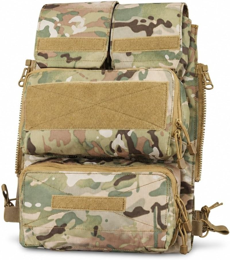 JPC Kamizelka taktyczna 2.0 Panel tylny MOLLE Pouch, Modułowy organizer użytkowy o dużej pojemności do polowania na świeżym powietrzu Airsoft