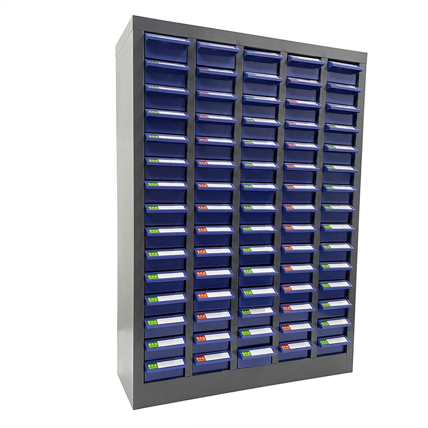 75 Drawers Bolt Bin Cabinet Nut and Bolt Organizer ABS Marterial with Partitions and Labels for Workshop Garage Hardware Storage
