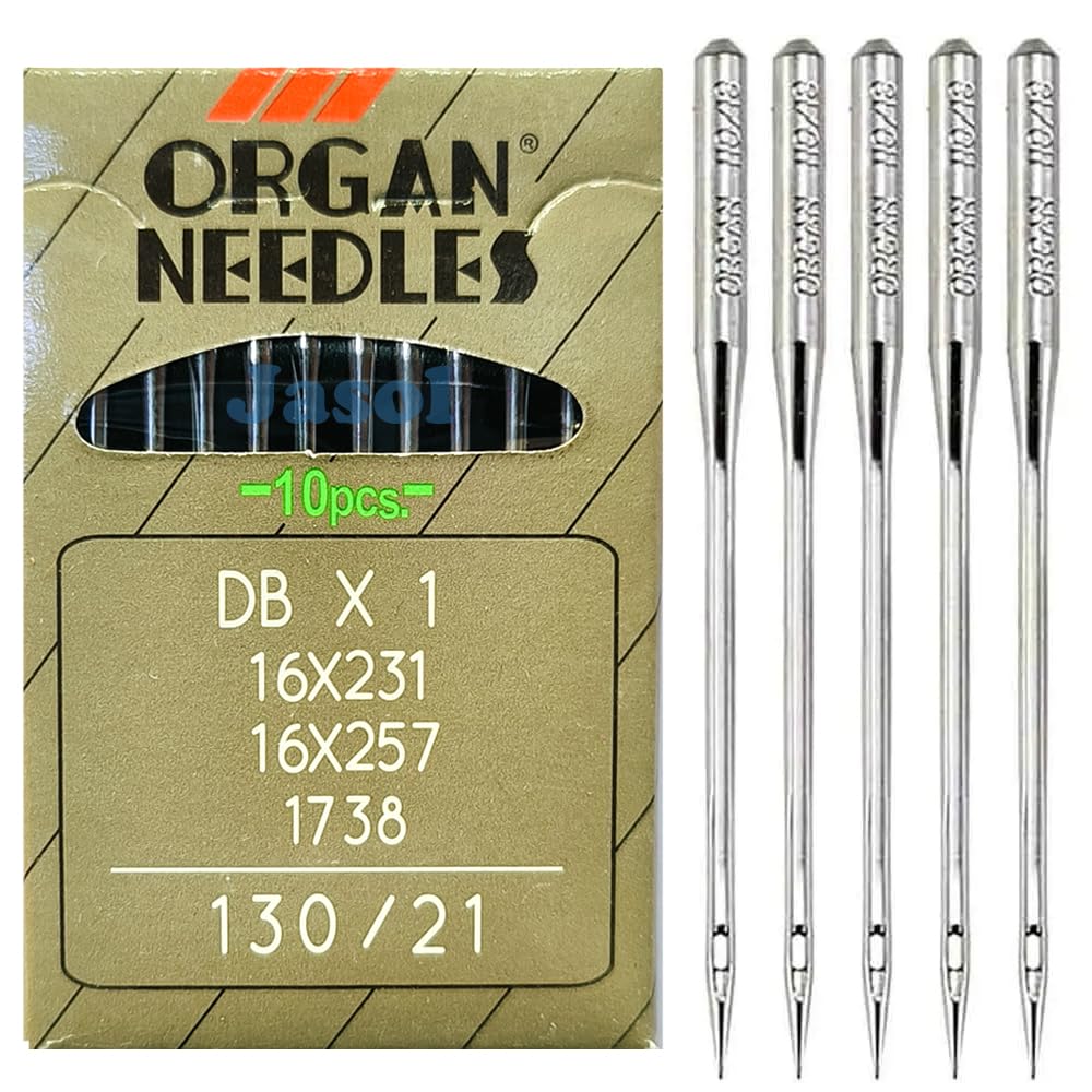 Organ Sewing Machine Needles 50 Pics (5x10) Pack for Industrial Sewing Machine Sewing Needles Make All The Difference Organ Needles (DBX21)