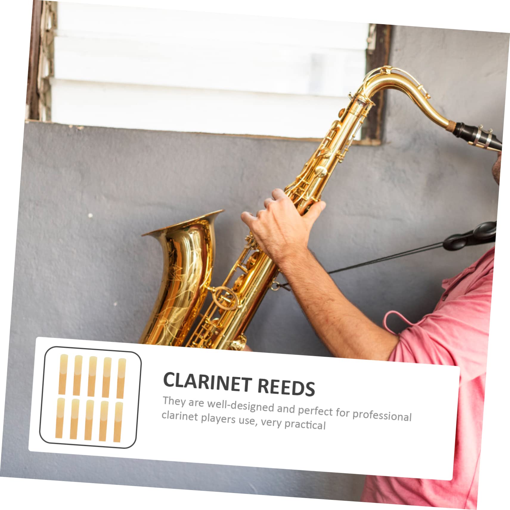 TOYANDONA 40piezas De Clarinete Dureza Accesorios De Instrumento Portátiles Para Clarinete y Saxofón Ligeros y Compactos Para Profesionales y Principiantes