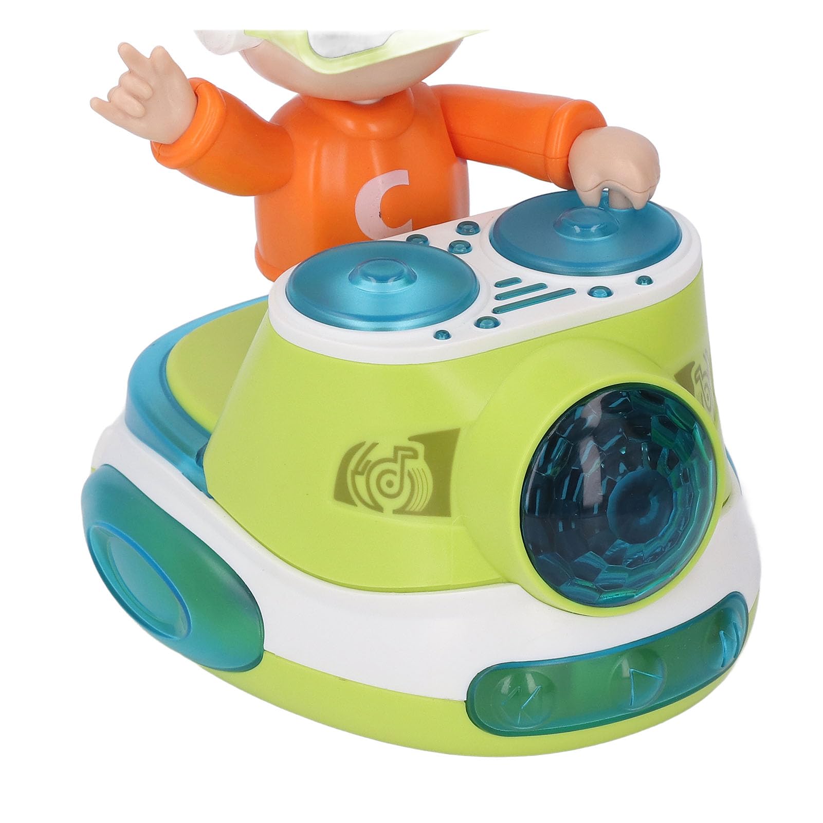 Srliya Toddler Learning Toy DJ Bouncin with Music Lights DJ Dancing Toy DJ Bouncing Beat Rock Boy Dancing Toy with Music Flashing Light Universal Wheel Automatic Movement Robot - Image 2