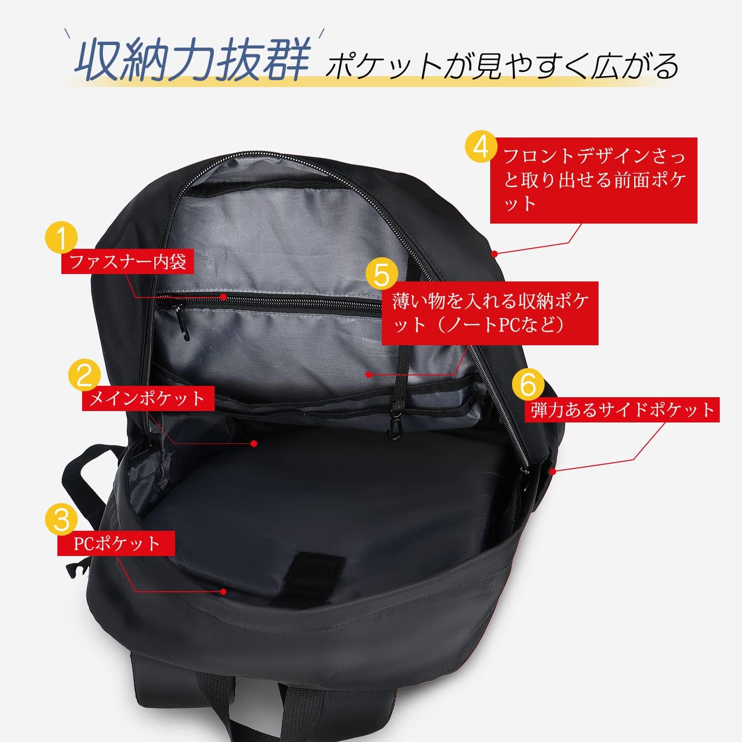 [Vulmoon] リュック メンズ おしゃれ バックパック 通学 超軽量 耐摩耗 大容量 防水 15.6インチ りゅつく カジュアル タウンリュック 男女兼用 盗難防止設計