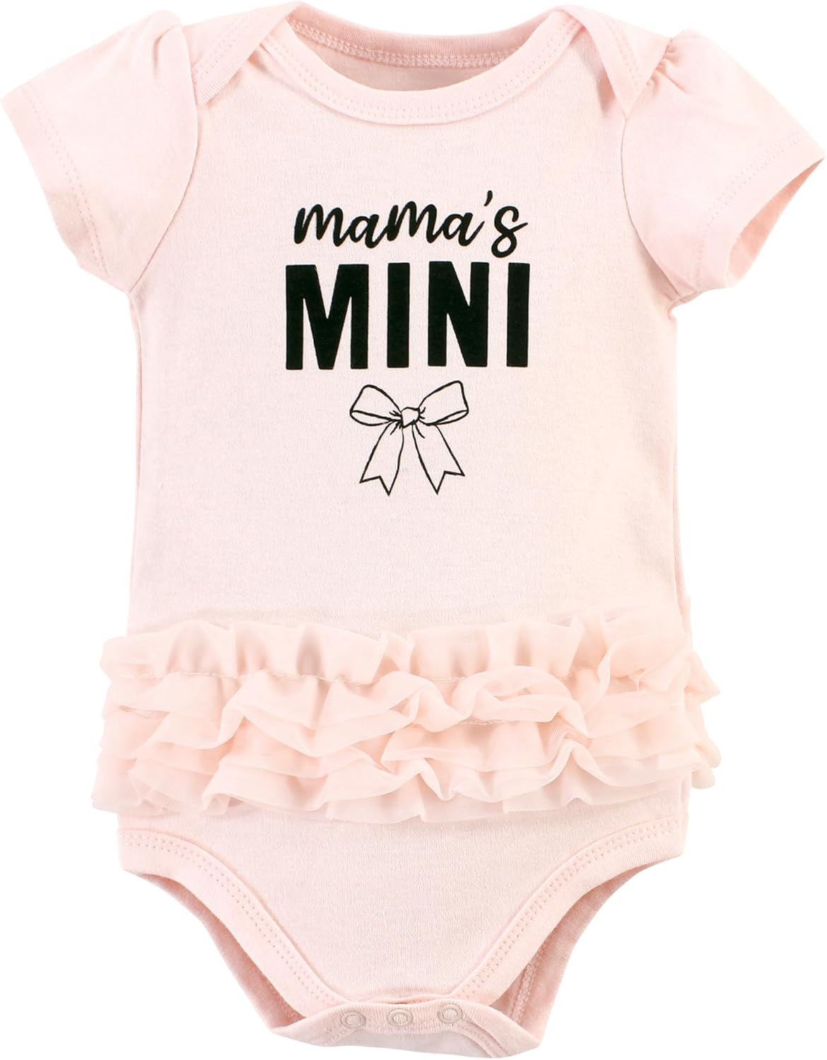 Hudson Baby Unisex Baby Cotton Bodysuits, MamaS Mini Bows, 9-12 Months - Image 3