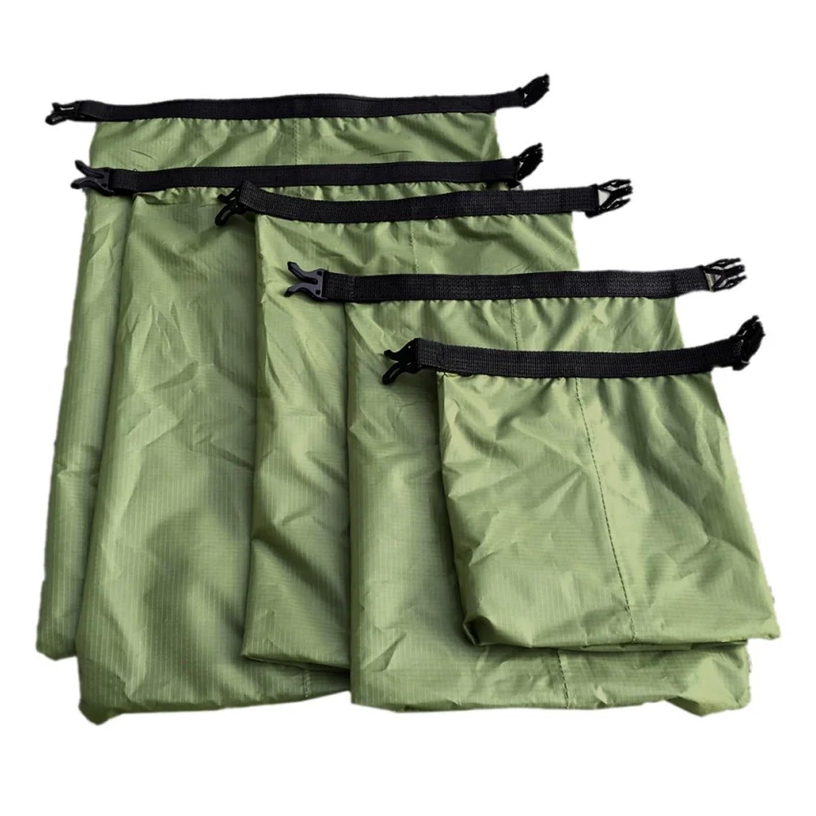 Genérico Bolsa Seca Impermeable for Acampar, a la Deriva, Senderismo, natación, Rafting, Kayak, río, Paquete de Almacenamiento al Aire Libre, 5 uds(Blue 5pcs)