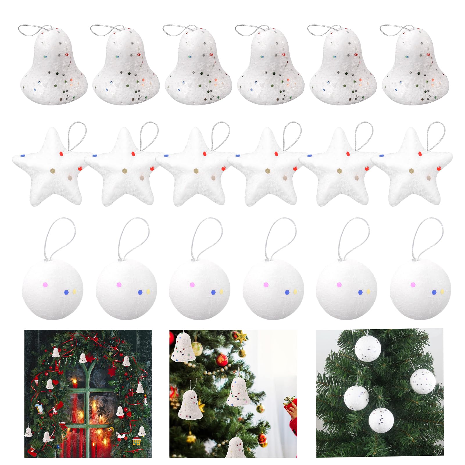 12pcs Dancing pendant snowman for Christmas tree