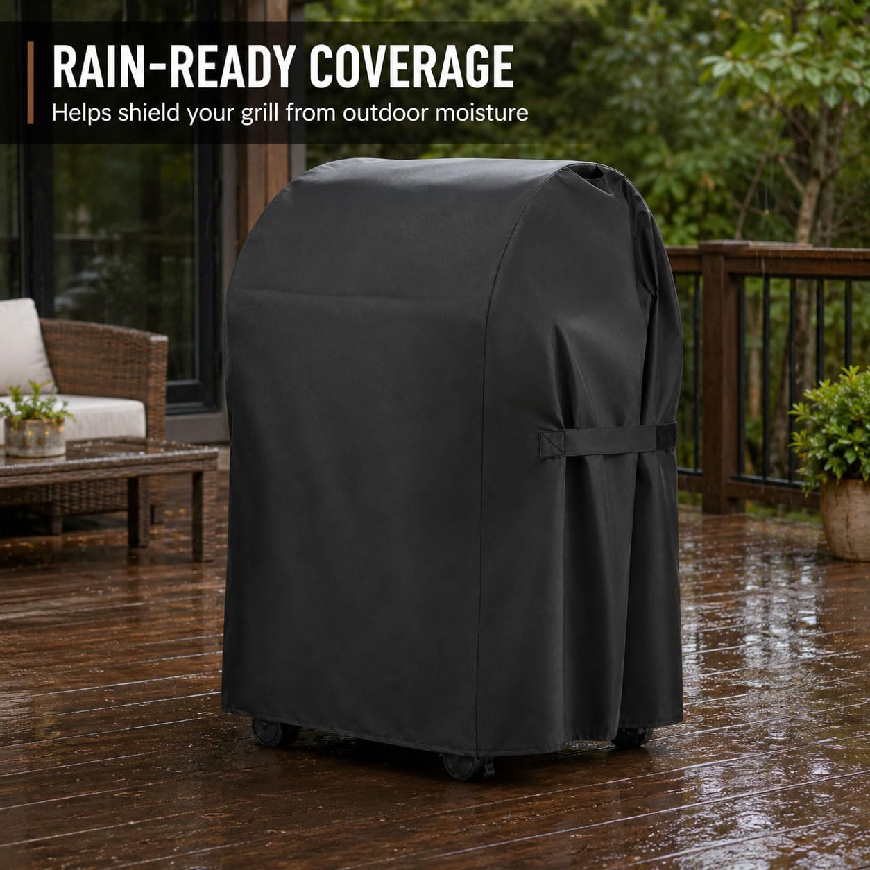 Funda para Barbacoa de Gas para Weber Summit E/S 470 2008-2023, Impermeable UV Oxford 210D Cubierta para Parrilla Exterior, Asas y Cordón Ajustable
