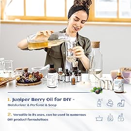 HIQILI 100ML Juniper Berry Essential Oil,100% Pure Natural Undiluted Premium - 3.38 Fl Oz