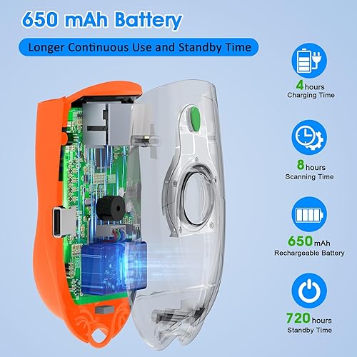 Miniatura 3 de Symcode Escáner de código de barras Bluetooth 2D Mini QR portátil escáner de código de barras 3 en 1 Bluetooth y 2.4G inalámbrico y USB con cable