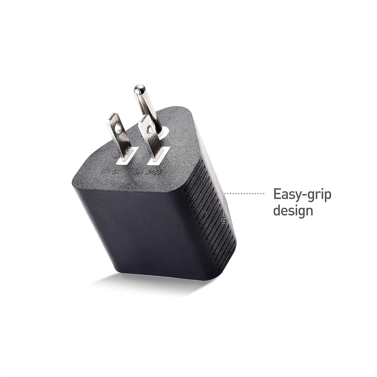 Cable Matters 3 Prong 30 AMP RV Extension Cord (30 AMP RV Cord, RV 30 AMP Extension Cord) - 25 Feet (NEMA TT-30P to TT-30R) & 2-Pack 15 Amp to 3 Prong 30 Amp RV Adapter