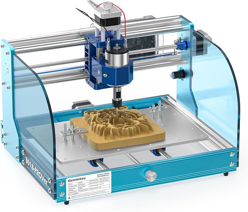 SainSmart Genmitsu 3018-PROVer V2 CNC Router Machine for Beginners