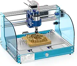 SainSmart Genmitsu 3018-PROVer V2 fresadora CNC para iniciantes, kit de mini fresadora com Z-Probe, interruptores de limite, E-Stop, ideal para madeira, acrílico, MDF, plástico (sem controlador