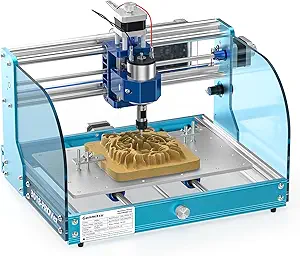 SainSmart Genmitsu 3018-PROVer V2 CNC Router Machine for Beginner, Mini Milling Engraver Kit with Z-Probe, Limit Switches, E-Stop, Ideal for Wood, Acrylic, MDF, Plastic (Without Offline Controller)