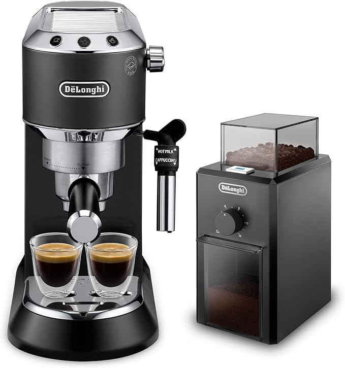 De'Longhi Dedica Pump Espresso Manual Coffee Machine with FREE Electric