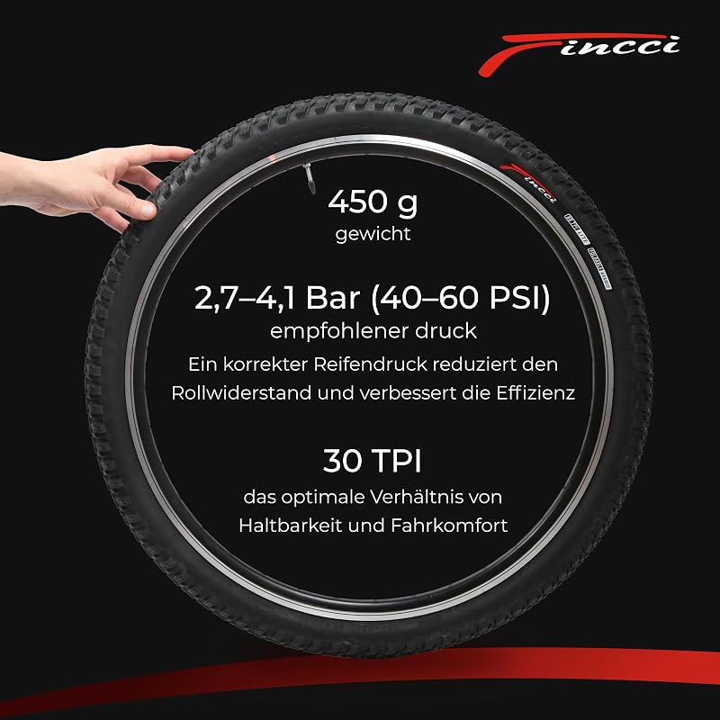 Fincci 27.5 MTB Kerékpár Gumi Pár 54-584 Schradera Szeleppel Elektromos Kerékpárhoz