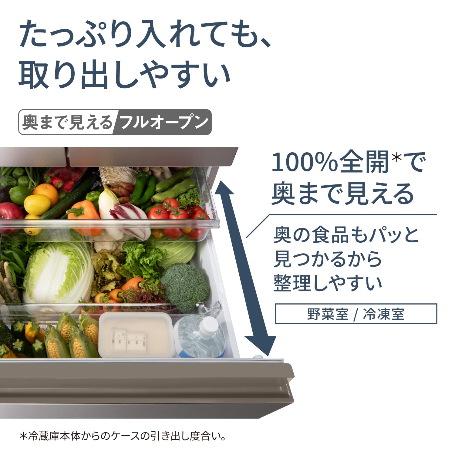 Amazon.co.jp: パナソニック 冷蔵庫 幅60cm 457L 右開き NR-E46HV2-W