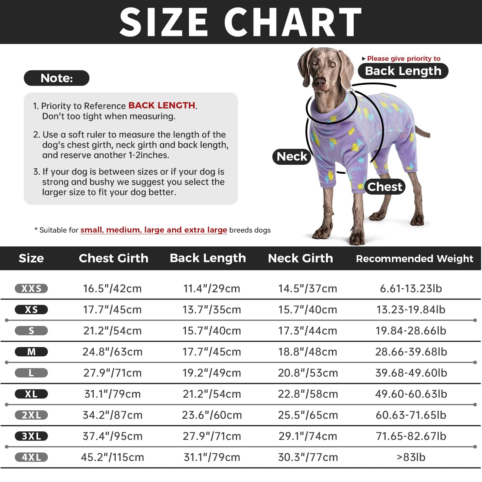 ROZKITCH Abrigo de invierno para perro, pijama de forro polar suave, resistente al viento, chaqueta cálida para clima frío, chaleco con cremallera luminosa, ropa para perros pequeños, medianos y