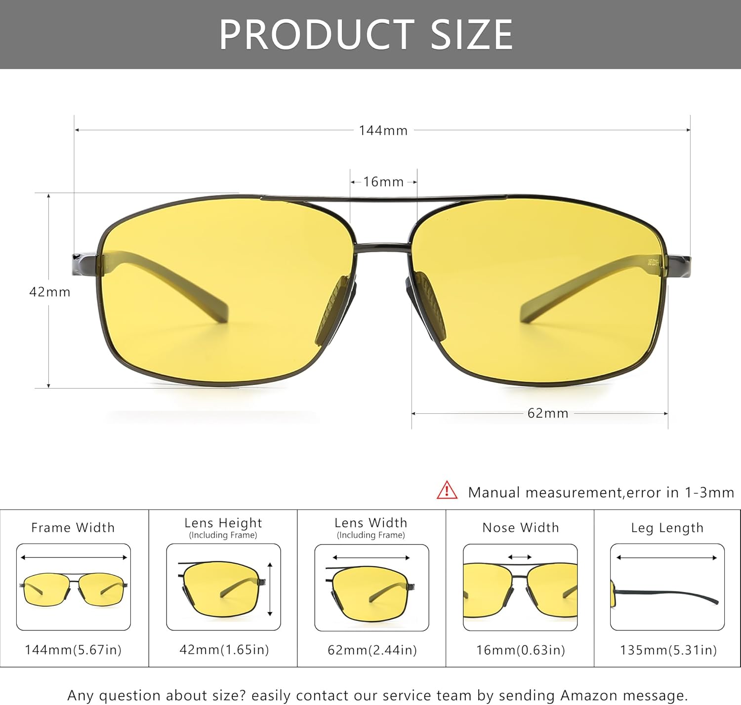 SUNGAIT Ultra Lightweight Rectangular Polarized Sunglasses Men UV400 Protection - Image 6