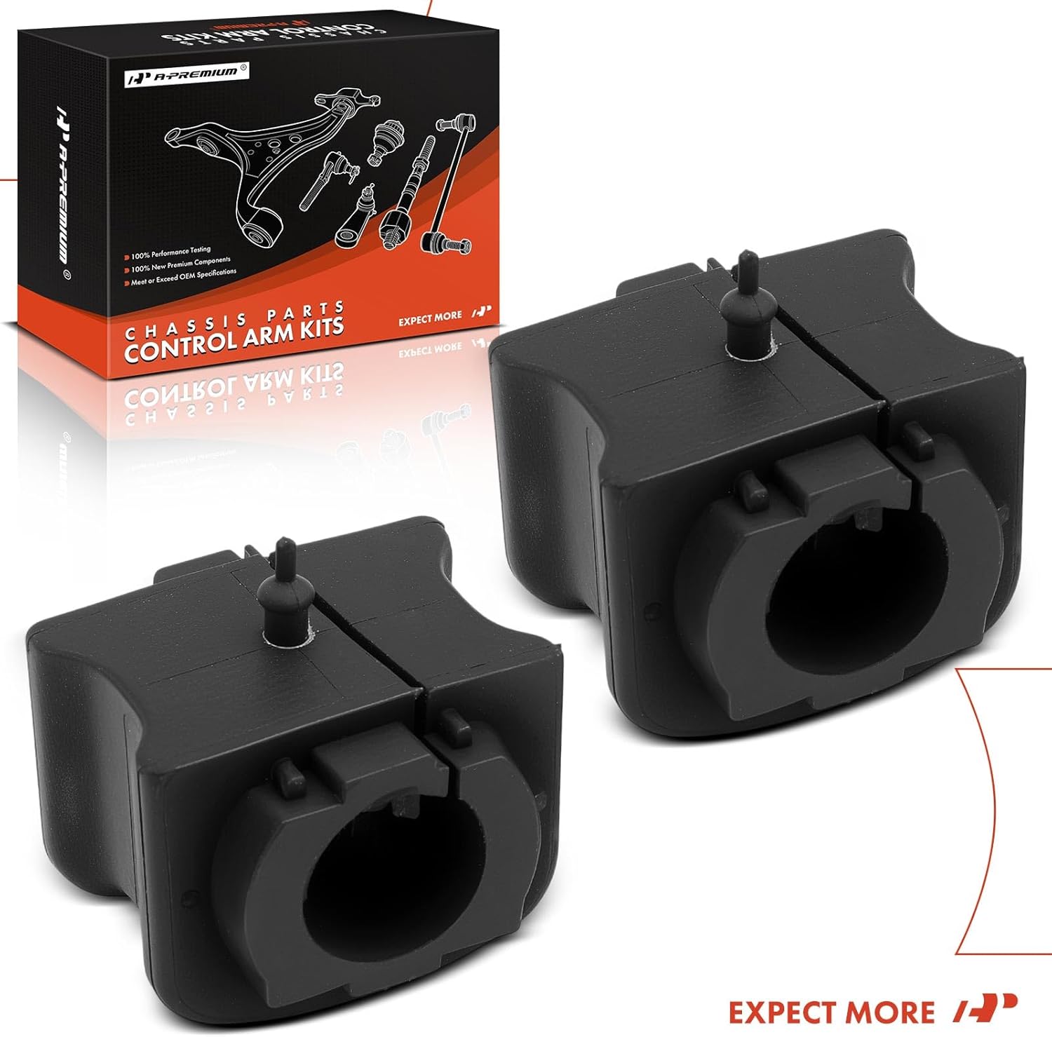 A-Premium 2 x Rear Sway Bar Bushing Kit, Compatible with Toyota RAV4 2019-2024, Venza, RAV4 Prime & Lexus NX250, NX350, NX350h, NX450h+