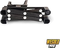 Vista 5 de Soporte para instrumentos musicales con soporte para arco para violín, portátil y plegable (negro)