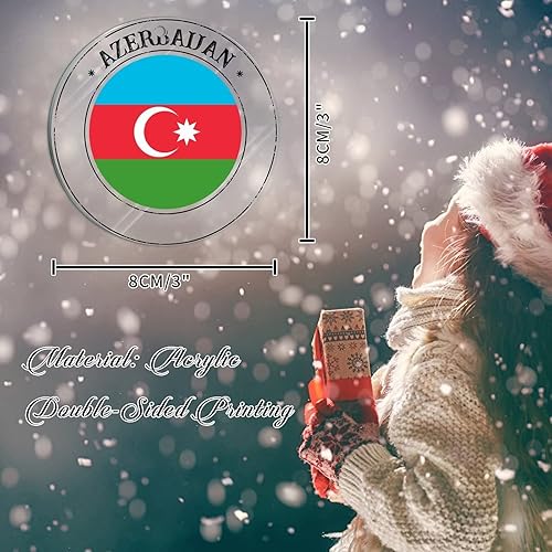 Vista 44 de Bandera de las Bahamas Adorno de árbol de Navidad para Navidad Bandera Nacional de Bahamas Decoración de árbol de Navidad Adorno colgante Adornos