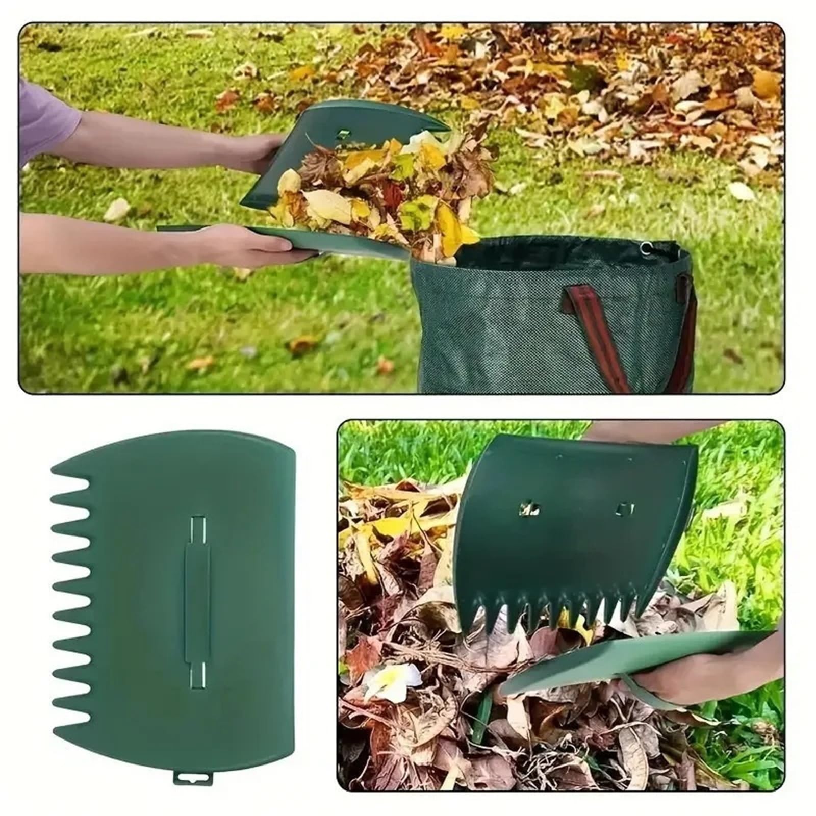Garten- und Hof-Laubschaufeln 1 Paar Laubgreiferrechen aus Kunststoff