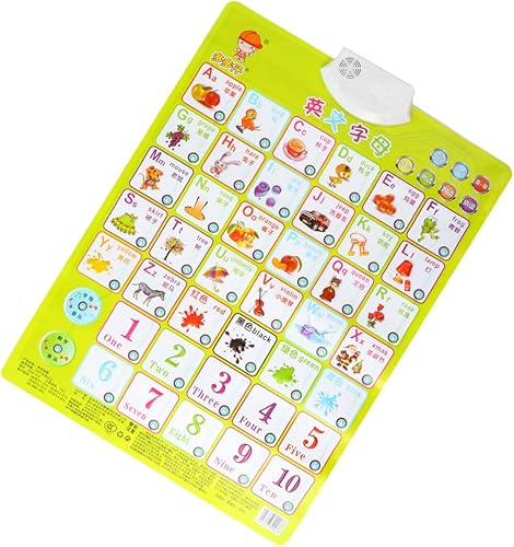 Miniatura 6 de Tofficu 2 unids preescolar para chino hablar electrónico de pared educativa vocabulario digital aprendizaje educación cartel niños niños niños bebé