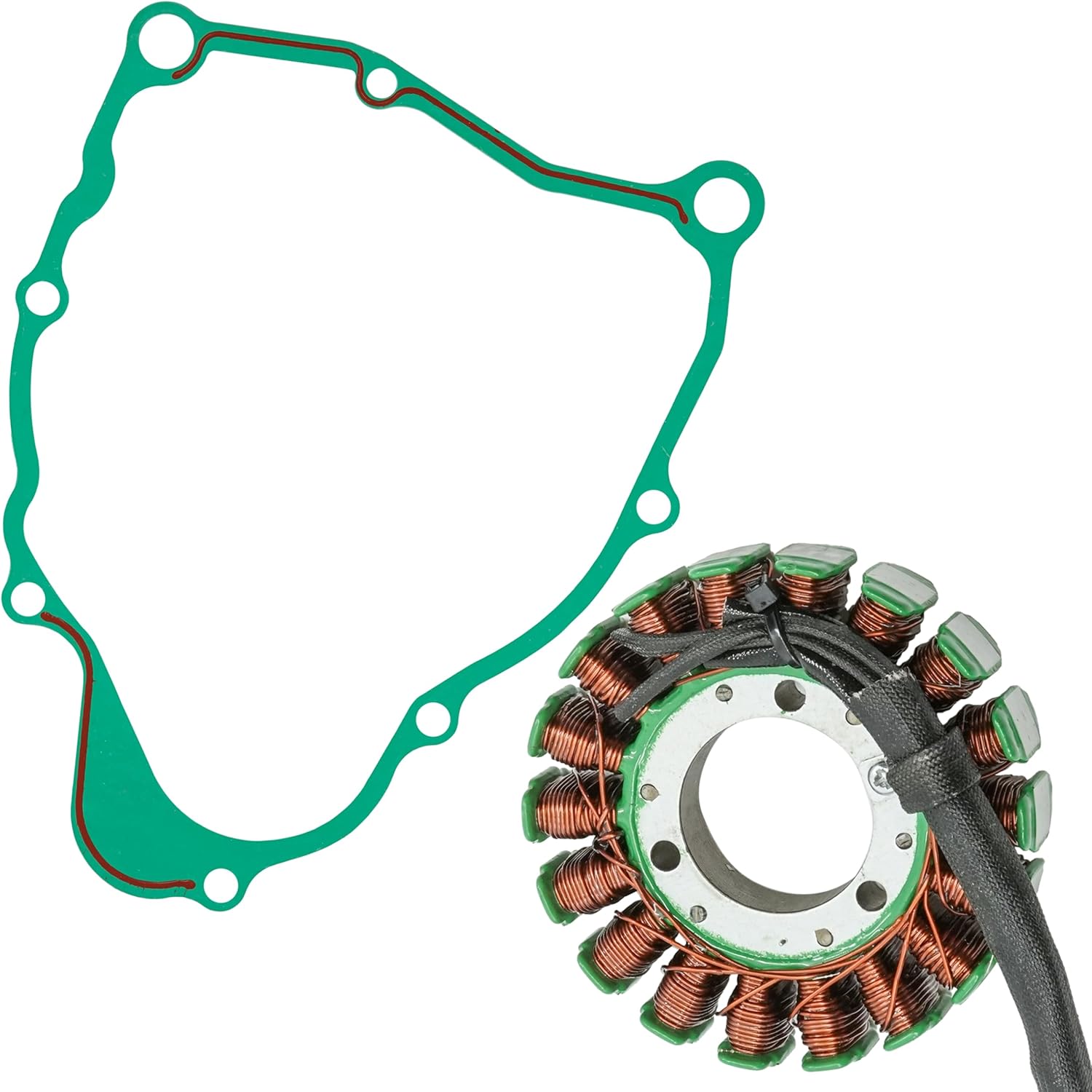 Caltric Stator and Gasket Compatible With Yamaha Bear Tracker 250 Yfm250X 2001 2002 2003 2004 Atv New