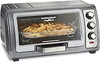 Hamilton Beach Sure-Crisp Air Fryer Toaster Oven Combo: 6-Slice Capacity, 12" Pizza, Easy Reach Roll-Top Door, 4 Functions, Stainless Steel