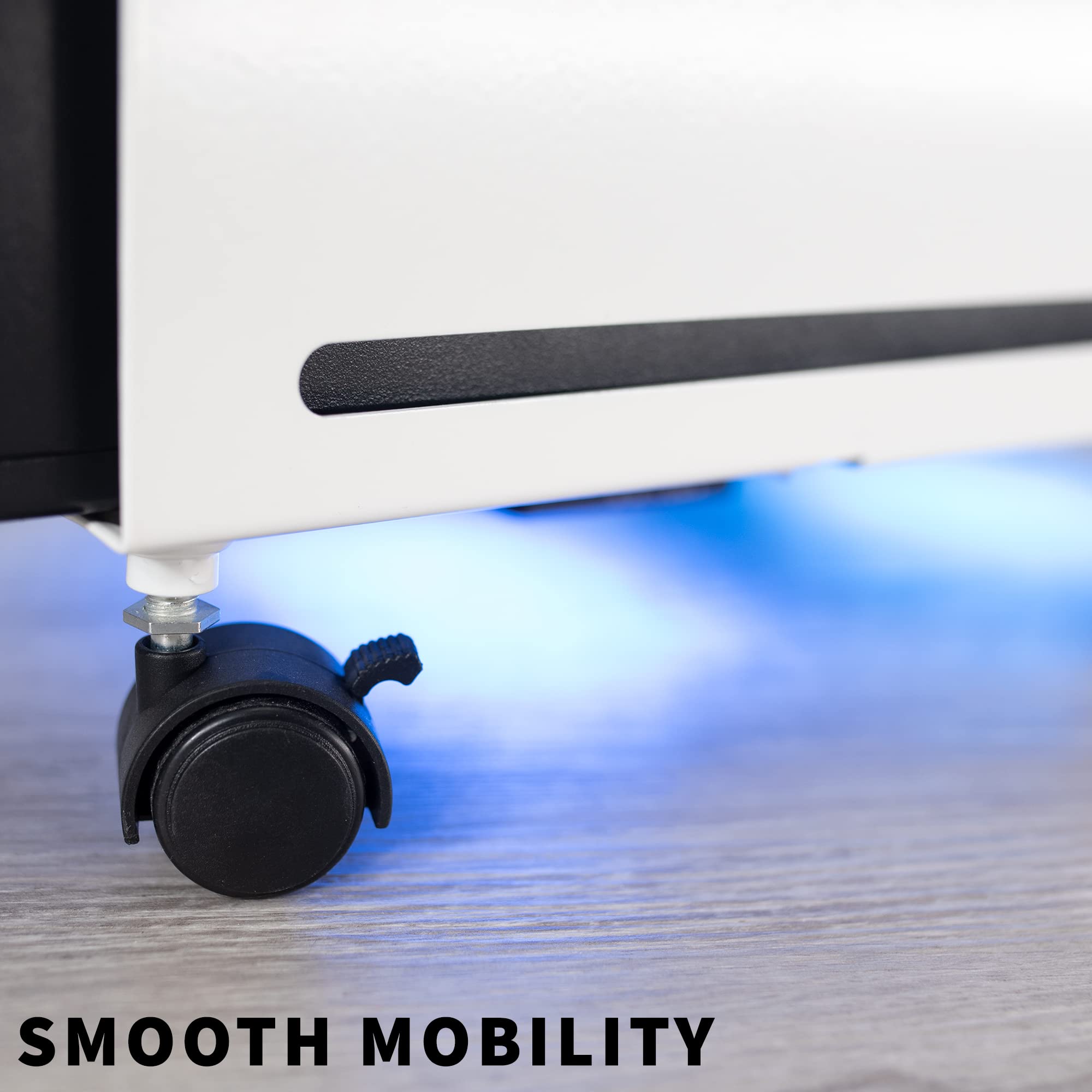 VIVO Computer Tower Desktop ATX Case, CPU Steel Rolling Stand, 4.7 to 20.8  cm Wide, Adjustable Mobile Trolley Holder with Lockable Wheels, Gaming PC  Holder, White, CART-PC01W: Amazon.de: Computer u0026 Accessories