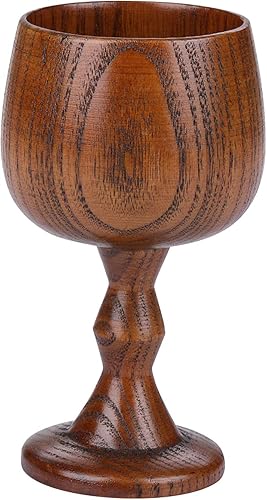 I-MART Copa de cáliz de madera hecha a mano de 5 onzas de madera de azufaifo para copas de comunión, copa de cáliz de madera para iglesias, hogar,