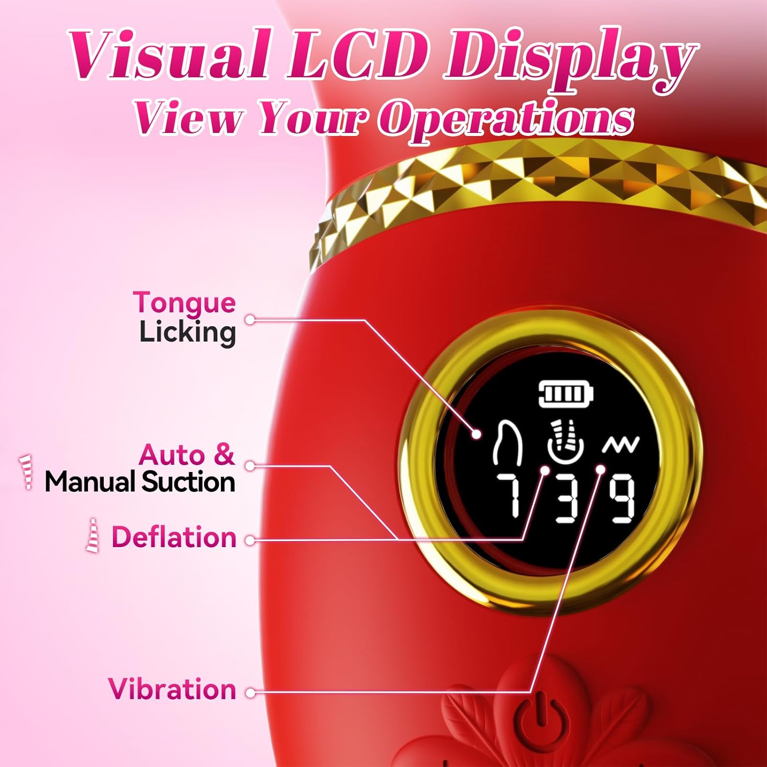Suction Manual 2026 Newly Rose Adult Tool for Women Tongue,2026 Upgrade 10 Speed Rose Viboators for Women Today Adult Gift Washable Toy Holiday Gift P67819