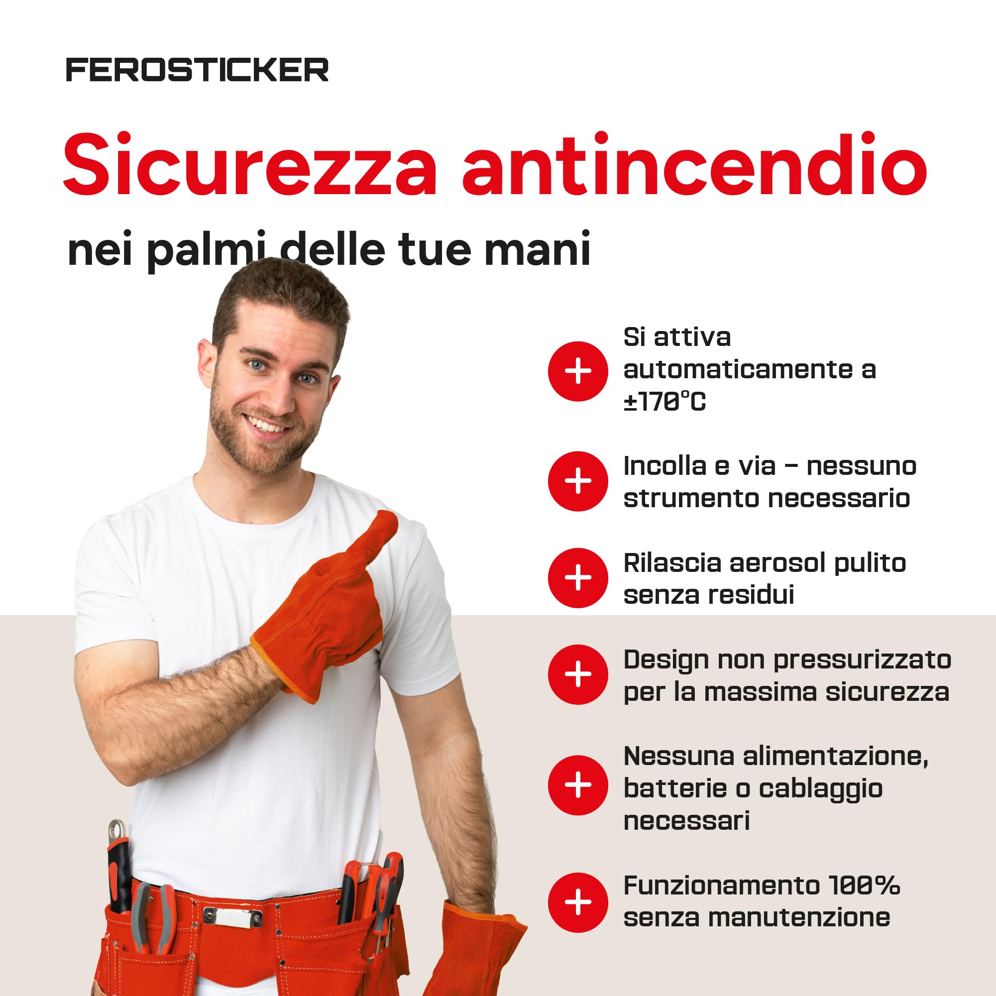 Piccolo Estintore Automatico (4 Pezzi) | Per quadri elettrici, fusibili, batterie al litio, inverter, veicoli, imbarcazioni e vani tecnici.