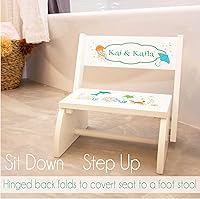 Vista 8 de My Bambino Taburete de avión personalizado para niños y niños pequeños