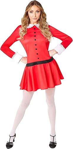 Rubie's Vestido de disfraz de Willy Wonka Veruca Salt para mujer