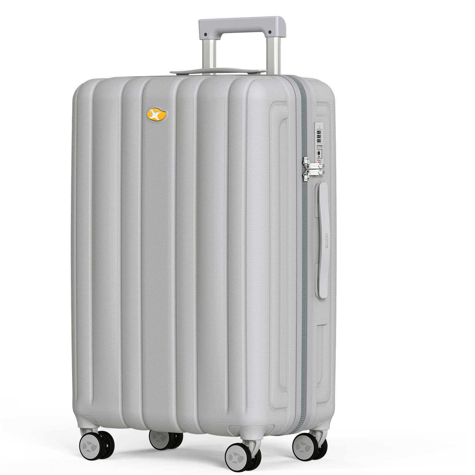 MGB Hardside Checked Luggage with Wheels Lightweight Durable Medium Luggage with TSA Lock PC Hard Shell Suitcase for